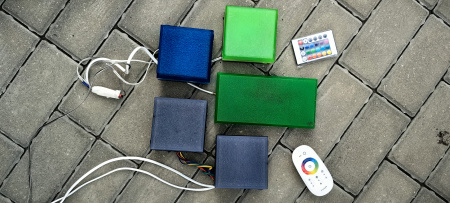 RGB ПЛИТКА СВЕТЛЯЧОК  20x10x4 см